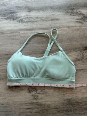lululemon athletica Light Mint Green Strappy Sports Bra